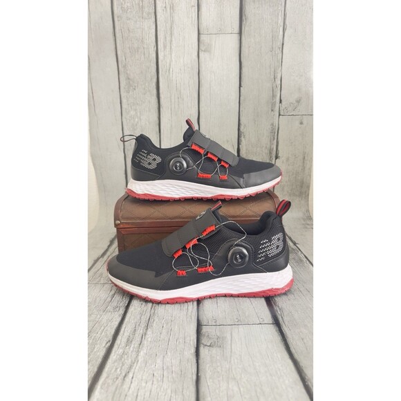New Balance Fresh Foam Pace SL BOA Men\'s Golf Shoes Black Red NBG4007BR Size 10 main image 6